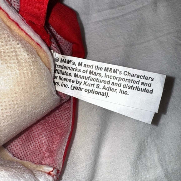 Y2K M&M Kurt S Adler Christmas Stocking Official Merchandise Red - Picture 5 of 7